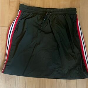 Wild Fable Black A-Line Skirt with Red Accents